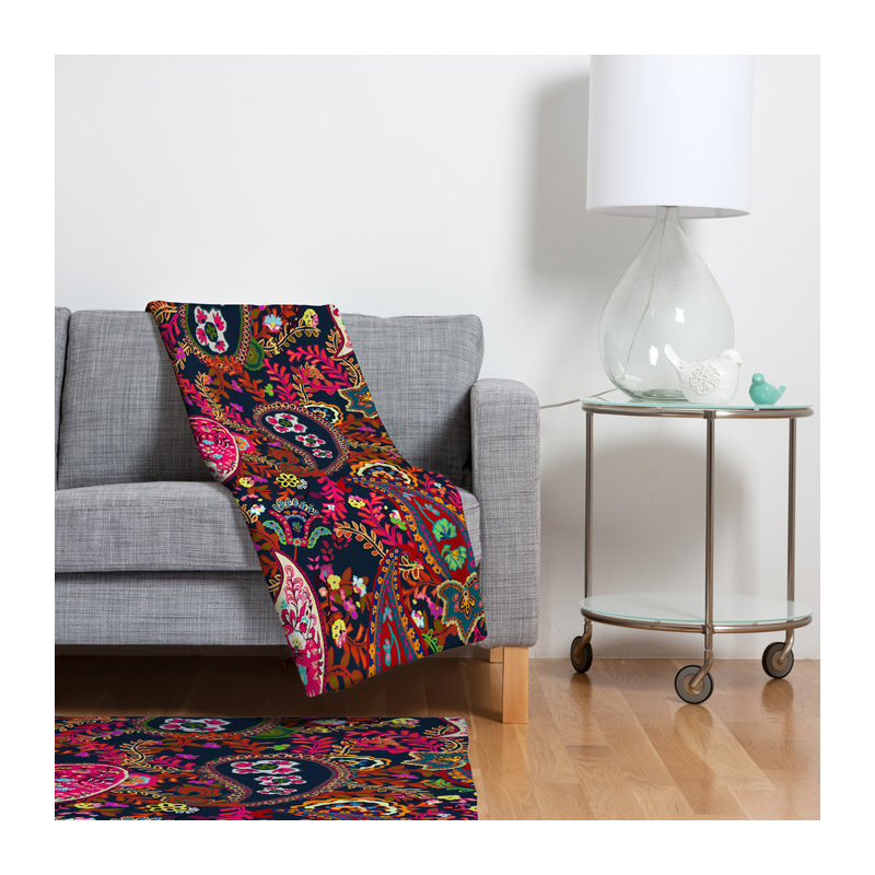 Jeté motif cachemire boho