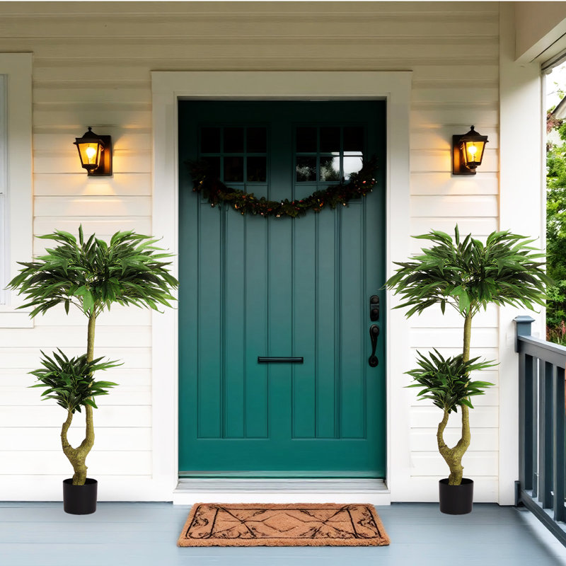 Longue verdure artificielle ornementale - 160 cm Atterrissage à la maison Fleur articles décoratifs complexes Système de racines imbriquées Tough Leaves 1Pcs / plante ornements décor cadre réaliste flexible