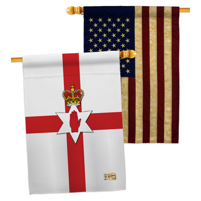 Double Sided 40'' H x 28'' W Polyester House Flag