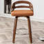 Ensemble de 4 tabourets de comptoir pivotants rembourrés Mahtab-617422942-614744277