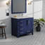 Meuble-lavabo l 36 po x P 22 po, décalé à droite et miroirs 34 po-614184657