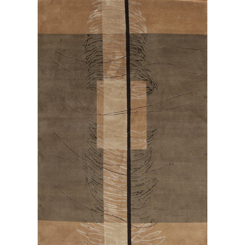 K. Hoppen Wool & Silk One-of-a-Kind 5.8 X 8.0 Hand Knotted Area Rug