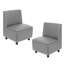 Ensemble de 2 chaises modulaires Kid Comfort - gris-124164578