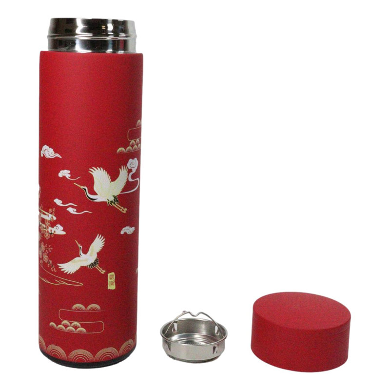 Ebros Gift Vacuum Insulated Stainless Steel Water Bottle with Tea Infuser