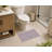 Checkered Absorbent Non-Skid Rectangular Toilet Mat