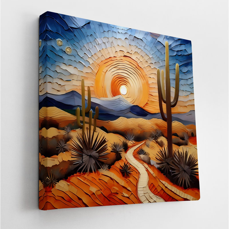 Cactus Path, 24" H x 24" W