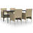  Garden Dining Set Beige And Black-42677409-42677418-50339375