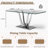 Glass Top Metal Base Dining Table With 6 Velvet Dining Chairs,7 - Piece Pedestal Dining Set-106913433-106913551