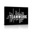 «Teamwork», art mural sur toile - grandes citations de motivation encadrées, décoration intérieure moderne