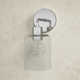 Alvy Single Light Glass Dimmable Armed Sconce