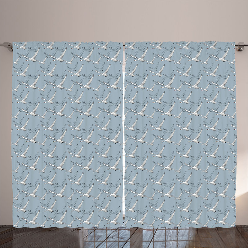 Semi Sheer Curtain Pair