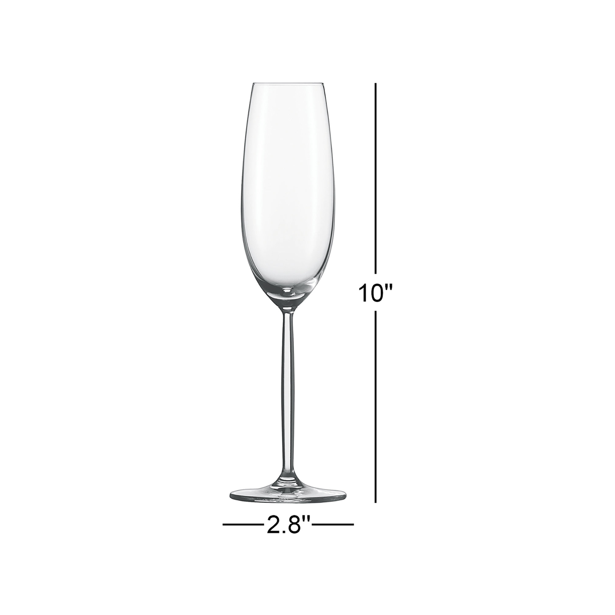 Diva 7 oz. Crystal Flute