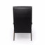 Chaise d'appoint - Revêtement en similicuir noir mat de style Mid-Century