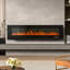Metro Lane 182.9cm W Black Electric Fireplace
