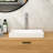 White, , 19"X12", Ceramic Bathroom Vessel Sink, Extended Rectangular Basin, Functional Ergonomics, Low Maintenance, Standard Drain Size Shape, Easy To Wipe Clean-916145621