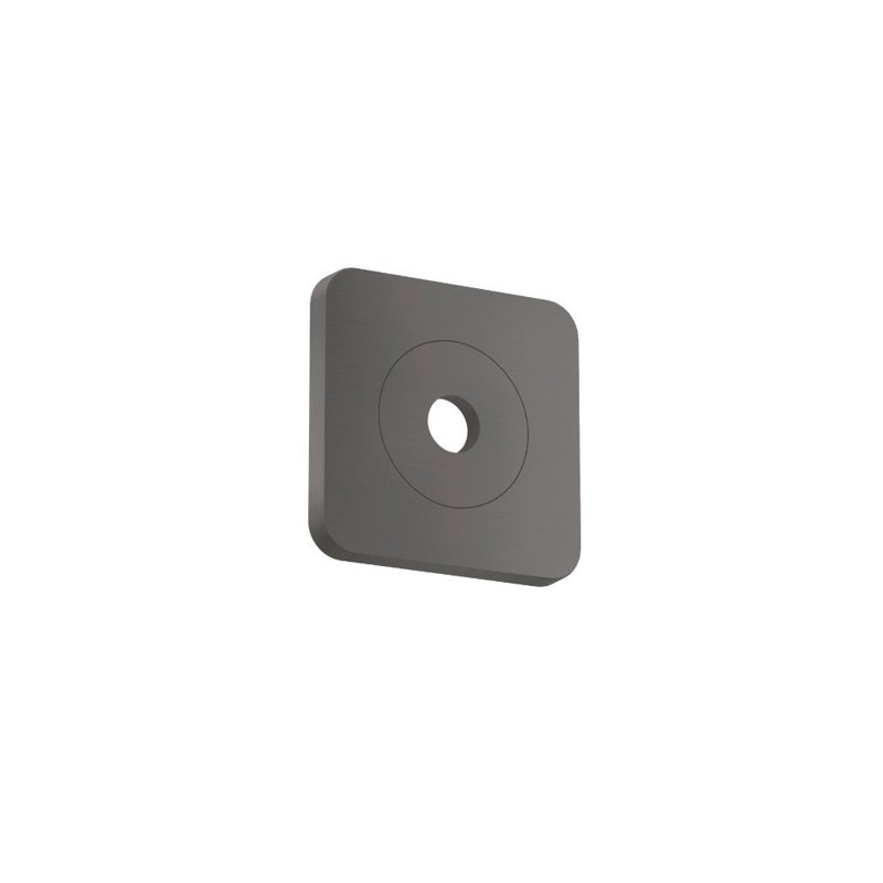 Citterio C Deck Plate, Brushed Black Chrome