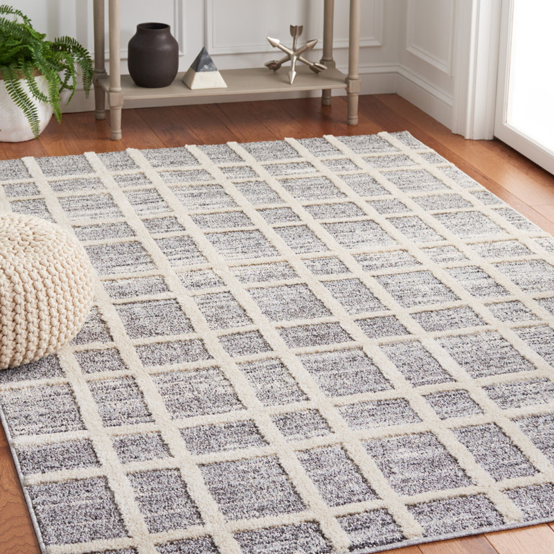 Martha Stewart Lucia Shag Performance Geometric Rug, Rectangle 5'1" x 7'6"