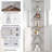 67.7'' Tall Farmhouse Corner Cabinet with Open Shelf
