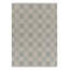 Scandinavian Wool Geometric Area Rug in White, Blue