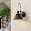 Lorena 1-Light Industrial Cone Armed Sconce Metal Shape Wall Sconce Lamp-1347176312