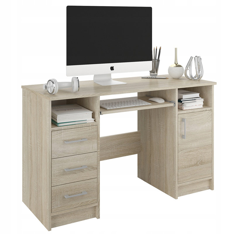 Ansaldo Computer Table, Tan