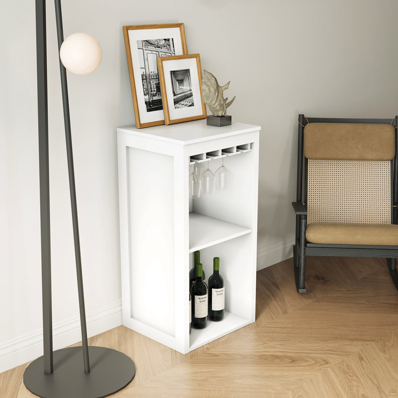 Bar à vin modulaire avec tablettes de rangement et huche