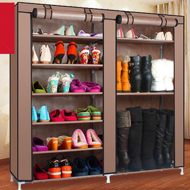Range-chaussures pour 27 paires, Brun
