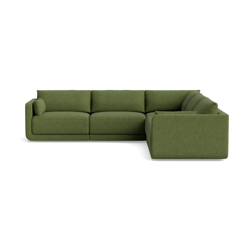 Eva Modular Sectional, Performance Weave - Basil