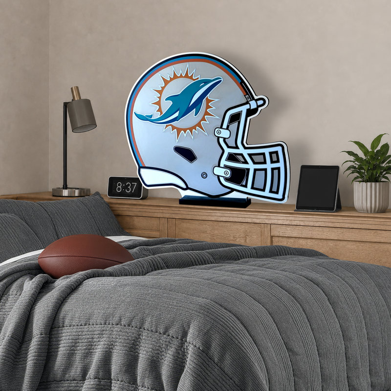 Casque lumineux Infinity NFL Miami Dolphins 24 pouces, NFL Miami Dolphins