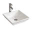 Comptoir de salle de bain carré en porcelaine pour vasque de salle de bain