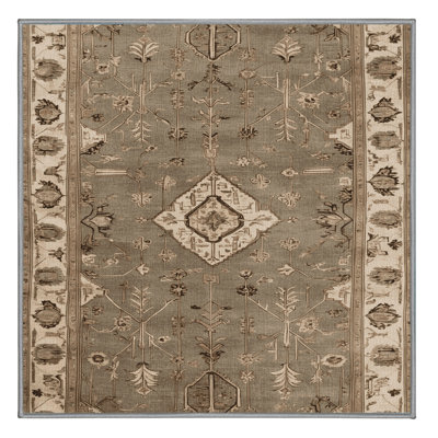 Tapis persan gris lavable à la machine