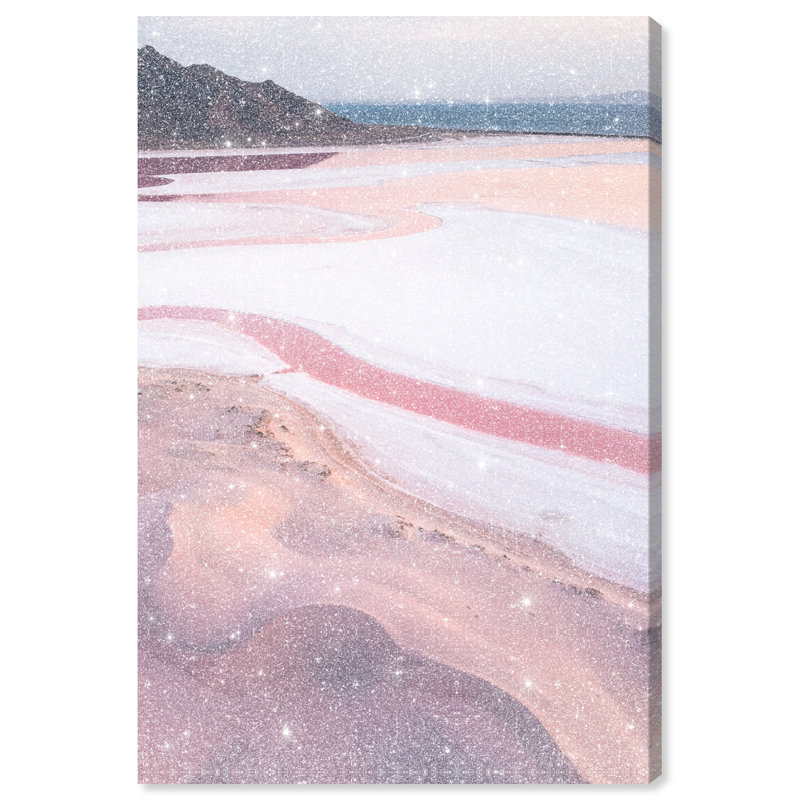 Blush Ocean Print by Oliver Gal, 36"H x 54"W, Gallery Wrapped