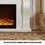 American-style simple electric decorative fireplace with simulated flames