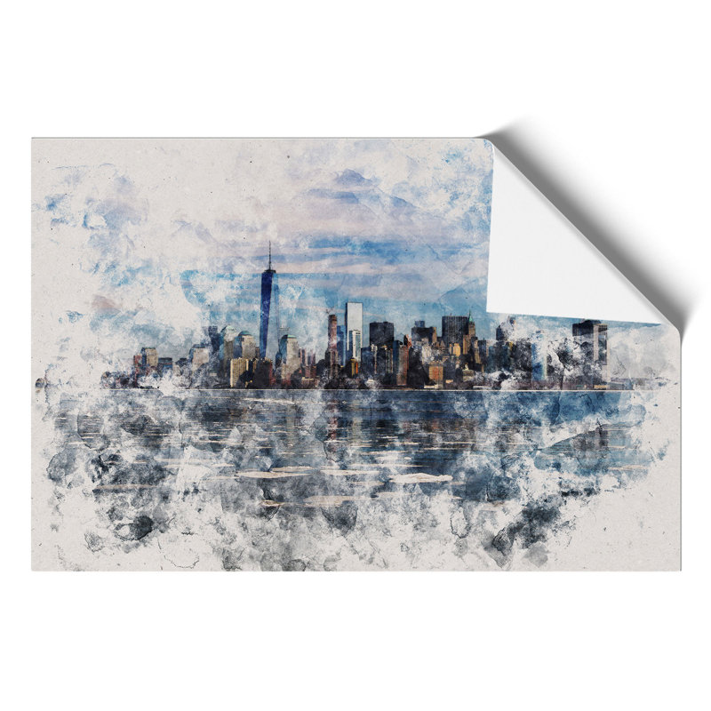 New York Skyline Vol.7 - Unframed Painting, 30cm H x 42cm W x 0.1cm D