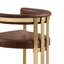 Leathaire Barstool With Matte Chrome Frame-396347923