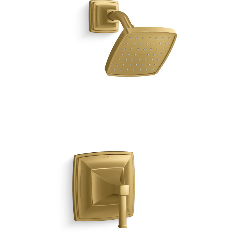 Riff Surface Mount Kit Shower, Vibrant Brushed Moderne Brass