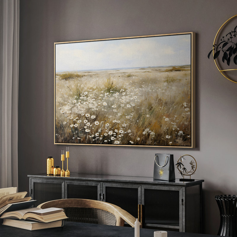 «Vintage Landscape - DCCDXLIX» sur toile, H 25 po x l 37 po x P 2 po, Toile naturelle avec cadre flottant