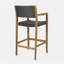 Tabouret en osier et bois Genesee