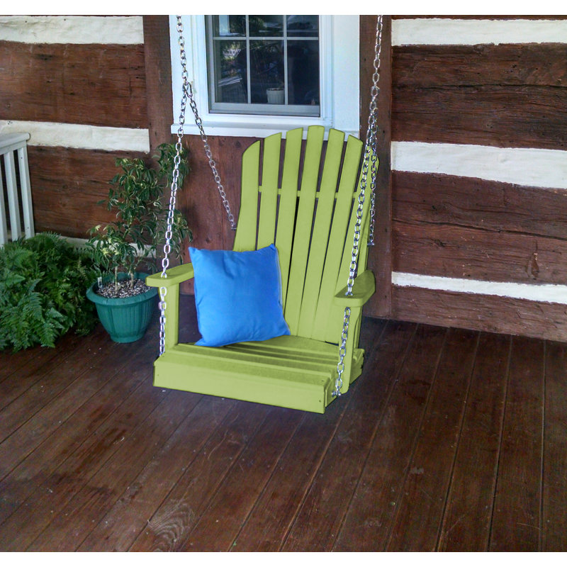 Balancelle en rotin Adirondack Ratto, Lime