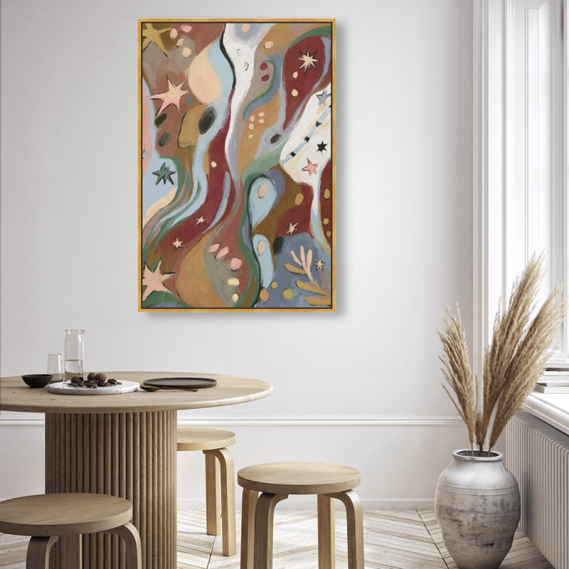 Modern Folk II Print by Oliver Gal, 16"H x 11"W, Gold Floater Frame