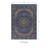 Breedlove Traditional Machine Woven Flatweave Blue and Ivory Area Rug with Non Skid Backing-506457382