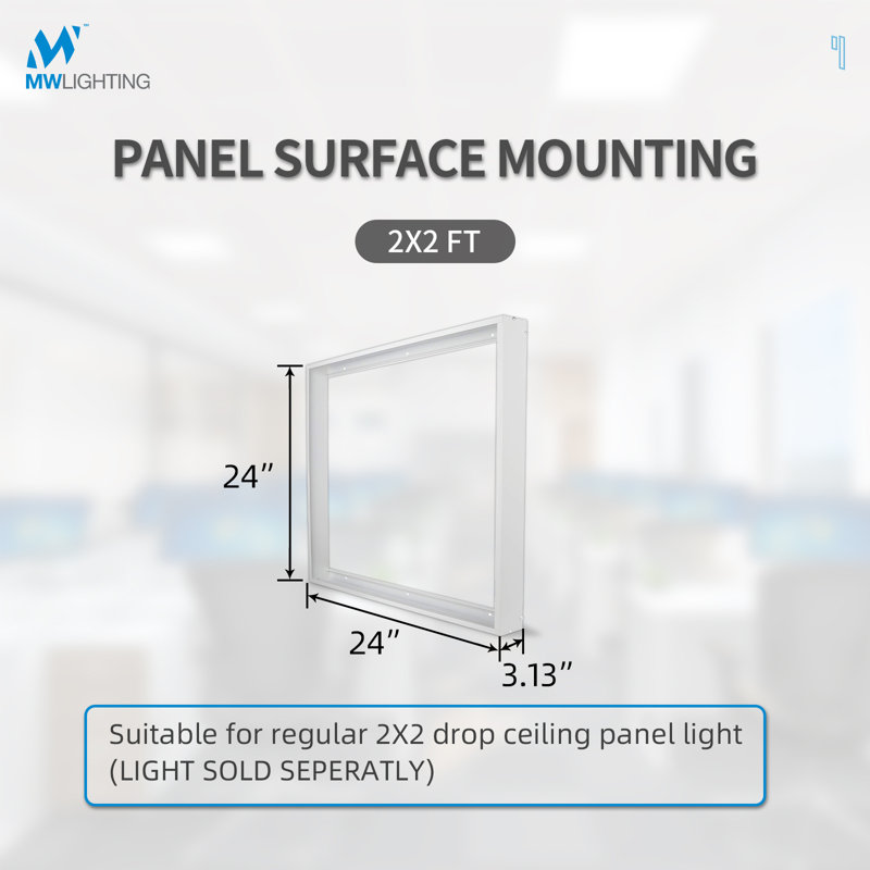 2' x 2' Panel Light Surface Mount Kits, 80mm thickness
