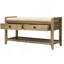 Banc de rangement polyvalent pour hall d'entrée avec range-chaussures et siège et tiroirs rembourrés-417914068