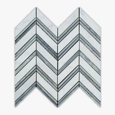 Carreau de marbre et de carreaux 14 po x 12 po Carrara