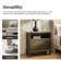 Amberlyn 27.2'' H Traditional  2-Drawer Nightstand with Built-In Outlets and Solid Wood Legs and Open Shelve (Set of 2)