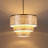 22" 5-Light Tiered Capiz Shell Drum Chandelier-6326717-6326716
