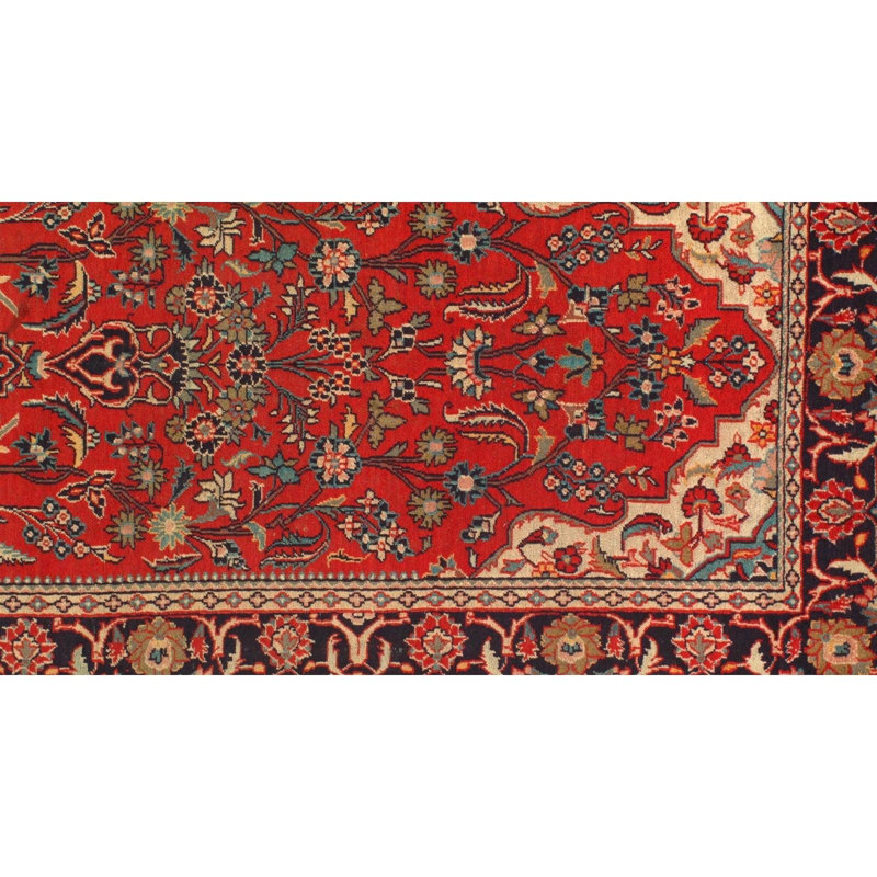 Hateme Oriental Area Rug in Red