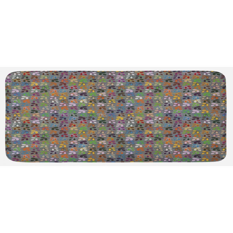 Tapis de cuisine à feuilles