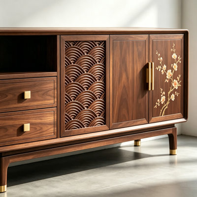 Chinese-style retro minimalist high-end sideboard
