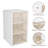 3 Pair Stackable Shoe Storage Cabinet